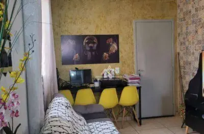 Apartamento com 2 dormitórios à venda, 43 m² por r$ 150.000,00 - condomínio uirapuru - ribeirão preto/sp