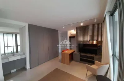 Flat com 1 dormitório para alugar, 50 m² por r$ 3.600/mês - jardim são luiz - ribeirão preto/sp
