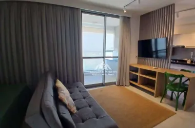 Flat com 1 dormitório para alugar, 50 m² por r$ 3.600/mês - jardim são luiz - ribeirão preto/sp