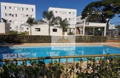 Apartamento com 2 dormitórios para alugar, 47 m² por r$ 1.200/mês - parque são sebastião - ribeirão preto/sp