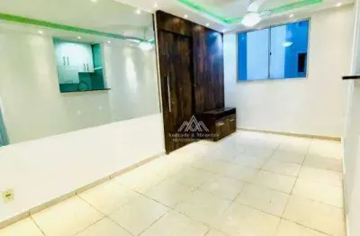 Apartamento com 2 dormitórios, 46 m² - venda por r$ 191.000,00 ou aluguel por r$ 1.350,00/mês - parque são sebastião - ribeirão preto/sp
