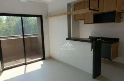 Apartamento com 1 dormitório para alugar, 45 m² por r$ 2.200/mês - jardim recreio - ribeirão preto/sp