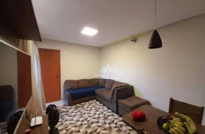 Apartamento com 2 dormitórios para alugar, 46 m² por r$ 1.100/mês - parque ribeirão preto - ribeirão preto/sp