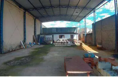 Galpão e casa à venda, 428 m² por r$ 830.000 - vila mariana - ribeirão preto/sp