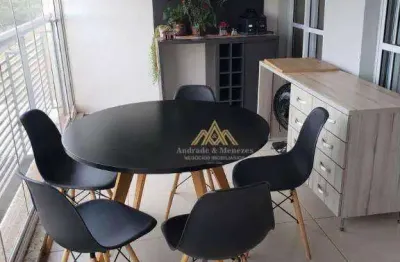 Apartamento com 3 dormitórios para alugar, 108 m² por R$ 5.615,69/mês - Jardim Botânico - Ribeirão Preto/SP