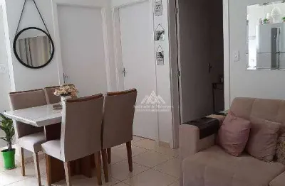 Apartamento com 2 dormitórios à venda, 42 m² por r$ 165.000 - conjunto habitacional jardim das palmeiras - ribeirão preto/sp