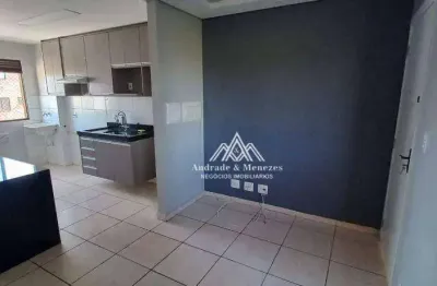 Apartamento com 2 dormitórios, 42 m² - venda por r$ 190.000,00 ou aluguel por r$ 1.440,00/mês - jardim santa cecilia - bonfim paulista - ribeirão preto/sp