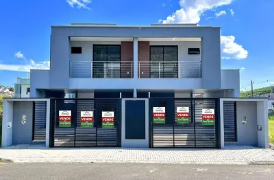 Geminado à venda, 3 quartos, sendo 1 suíte, bairro três rios do norte, jaraguá do sul/ sc.