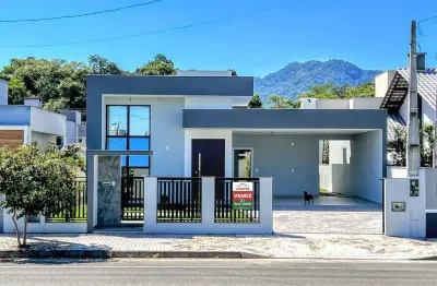 Casa à venda: 3 quartos, suíte, frente, em três rios do sul (jaraguá do sul) – financiamento aceito