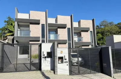 Geminado residencial com 2 suítes + 1 vaga no ilha da figueira, jaraguá do sul – financiamento sim