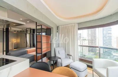 Apartamento com 1 quarto para alugar na rua das fiandeiras, --, vila olímpia, são paulo, 50 m2 por r$ 14.000