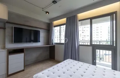 Apartamento com 1 quarto para alugar na rua cancioneiro de évora, --, santo amaro, são paulo, 25 m2 por r$ 3.400