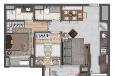 Apartamento com 2 quartos à venda na Avenida Professor Luiz Ignácio Anhaia Mello, 3660, Jardim Independência, São Paulo, 62 m2 por R$ 570.000