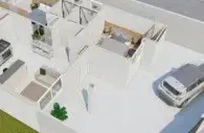 Casa no bairro suarão, em itanhaém - localizado lado praia, em rua de terra.