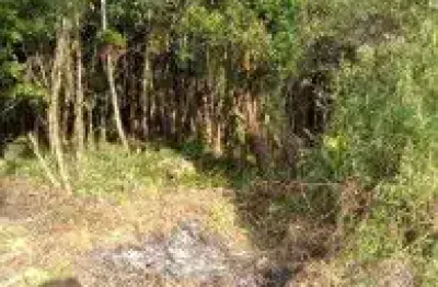 Terreno de chácara no jardim aguapeú, em itanhaém - sendo lado serra, em rua de terra.