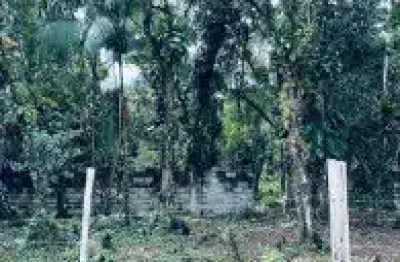 Terreno de chácara no bairro chácara palmeiras, em itanhaém - sendo lado serra, em rua de terra.