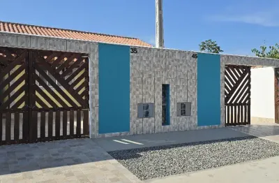 Casa nova com piscina á 1000m do mar - itanhaém/jd grandesp.