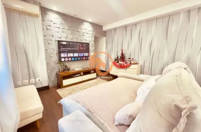 Apartamento mobiliado para aluguel com 03 dormitórios no josé menino em santos