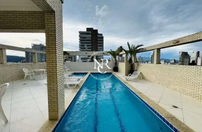 Apartamento á venda mobiliado, 76m², 2 suítes no bairro do gonzaga em santos