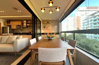 Apartamento novo em Santos com 02 dormitórios a uma quadra da praia