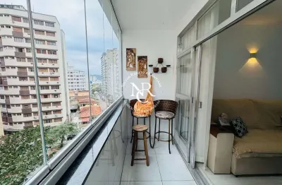 Apartamento com 2 quartos à venda, 83m² - josé menino - santos
