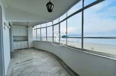 Apartamento frente mar á venda com 4 suítes no itararé em são vicente, sp