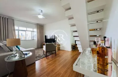 Cobertura duplex com 4 quartos à venda, 236m² - campo grande - santos