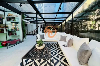 Apartamento garden á venda com 02 dormitórios no josé menino em santos