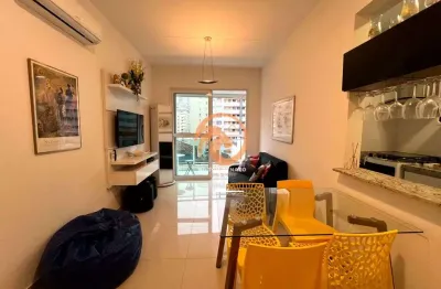 Apartamento á venda com 1 suíte na quadra da praia do josé menino em santos-sp