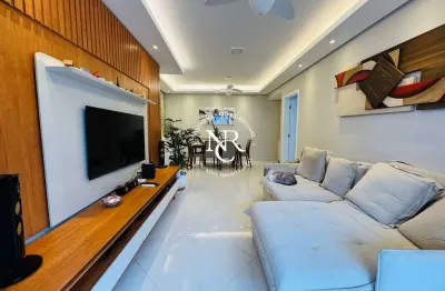 Apartamento em santos á venda com 2 quartos e 2 vagas em prédio com lazer