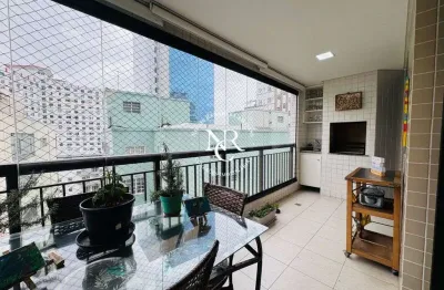 Apartamento em santos á venda com 2 quartos e 2 vagas em prédio com lazer