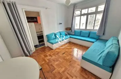 Apartamento com 1 quarto à venda na rua minas gerais, 79, boqueirão, santos