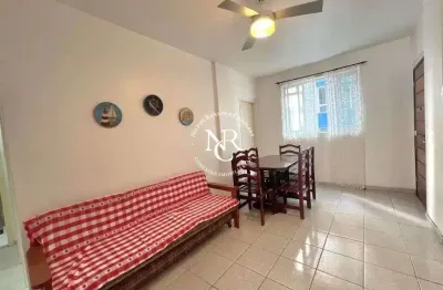 Apartamento á venda com varanda e vista mar na orla do gonzaga em santos