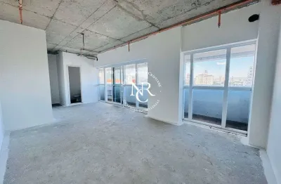 Sala comercial nova para venda com 52,30m², sacada e recepção