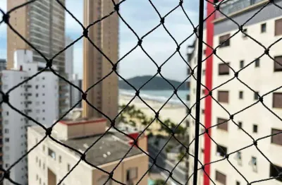 Apartamento com  80,00 m² - vila guilhermina - praia grande sp