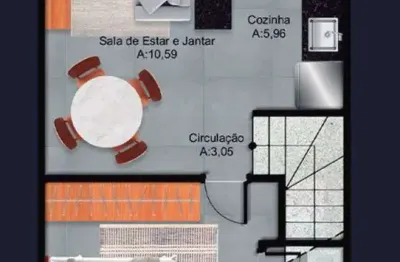 Casa com 1 quarto à venda na Rua Tupi, 476, Tupi, Praia Grande