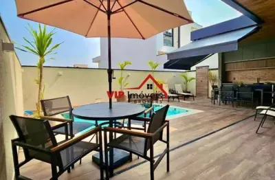 Maravilhosa casa com 196m² de área construída no condomício reseva ermida