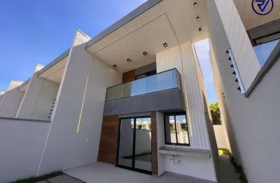 Casa em condomínio fechado com 3 quartos à venda na fernando sousa gadelha, 4655, olho d'água, eusébio, 118 m2 por r$ 530.900