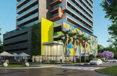 Apartamento com 1 quarto à venda na dos flamboyants, 450, cocó, fortaleza, 29 m2 por r$ 382.890