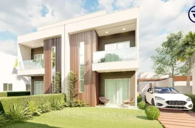 Casa em condomínio fechado com 3 quartos à venda na rua francisca pereira lima, 1029, jardim icaraí, caucaia, 80 m2 por r$ 309.000