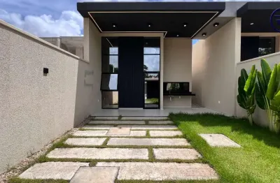 Casa em condomínio fechado com 3 quartos à venda na josé amora sá, 300, coité, eusébio, 133 m2 por r$ 599.000