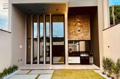 Casa em condomínio fechado com 3 quartos à venda na wilson fernandes chagas, 158, guaribas, eusébio, 118 m2 por r$ 549.000