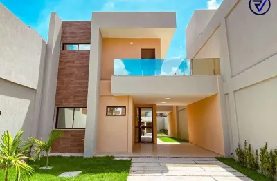 Casa com 4 quartos à venda na carlos albuquerque de lima, 577, pires façanha, eusébio, 170 m2 por r$ 799.000