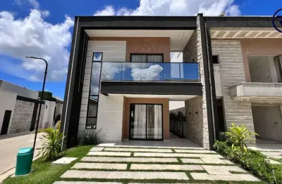 Casa em condomínio fechado com 4 quartos à venda na raimunda soares, 80, lagoinha, eusébio, 130 m2 por r$ 740.000