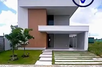 Casa em condomínio fechado com 4 quartos à venda na josé amora sá, 2695, cidade alpha, eusébio, 219 m2 por r$ 1.450.000