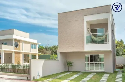 Casa em condomínio fechado com 3 quartos à venda na blumenau, 365, centro, eusébio, 105 m2 por r$ 584.000