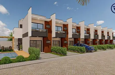 Casa em condomínio fechado com 3 quartos à venda na eliézer de freitas guimarães, 300, icaraí, caucaia, 95 m2 por r$ 299.000