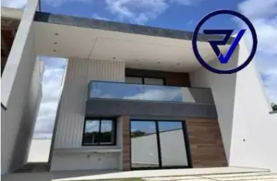 Casa com 3 quartos à venda na fernando sousa gadelha, 4655, olho d'água, eusébio, 118 m2 por r$ 598.500