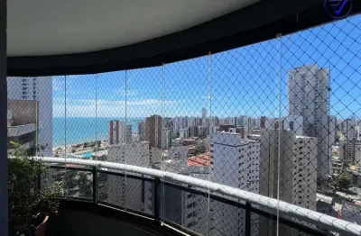 Apartamento com 4 quartos à venda na rua barbosa de freitas, 200, meireles, fortaleza, 217 m2 por r$ 3.800.000