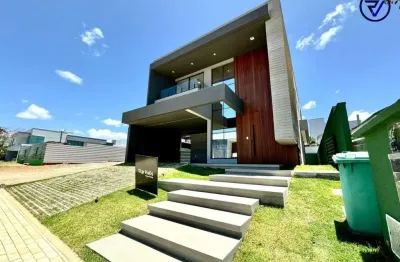 Casa em condomínio fechado com 4 quartos à venda na atlântica, 2303, cidade alpha, eusébio, 266 m2 por r$ 1.690.000